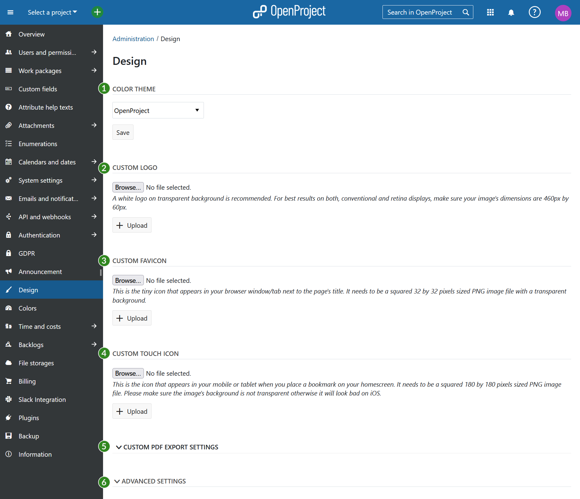 Design settings in an Nepenthes system admin guide